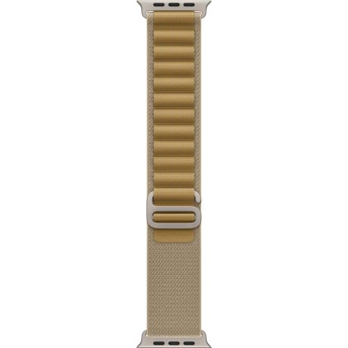 Ремінець до смарт-годинника Apple 49mm Tan Alpine Loop - Medium - Natural Titanium Finish (MXN23ZM/A)