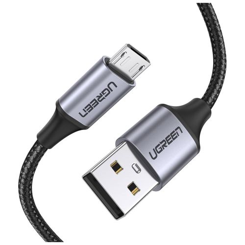 Дата кабель USB 2.0 AM to Micro 5P 0.5m 2A US290 black Ugreen (60145)