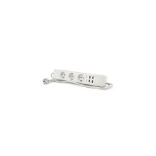 Мережевий фільтр живлення Voltronic 3 роз, 4USB, 2м Black (ТВ-Т09)