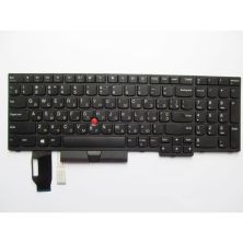 Клавиатура ноутбука Lenovo ThinkPad E580/L580/T590 черная с черной,трек (A46072)