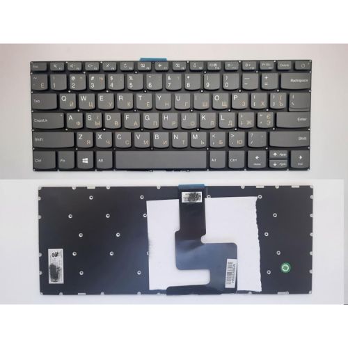 Клавиатура ноутбука Lenovo IdeaPad 320-14ISK,320S-14IKB/14IBR серая UA (A46116)