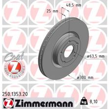Гальмівний диск ZIMMERMANN 250.1353.20