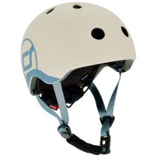 Шлем Scoot&Ride LED 45-51 см XXS/XS Light Grey (SR-181206-ASH)