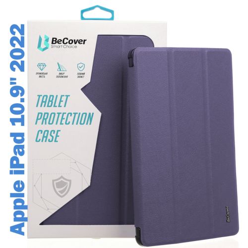 Чохол до планшета BeCover Tri Fold Soft TPU mount Apple Pencil Apple iPad 10.9 2022 Purple (708463)