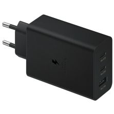 Зарядное устройство Samsung 2xUSB-С 65W PD PPS/USB-A Black (EP-T6530NBEGEU)