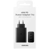 Зарядное устройство Samsung 2xUSB-С 65W PD PPS/USB-A Black (EP-T6530NBEGEU) - Изображение 3