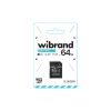 Карта пам'яті Wibrand 64GB mictoSD class 10 UHS-I (WICDXU1/64GB-A) - Зображення 1