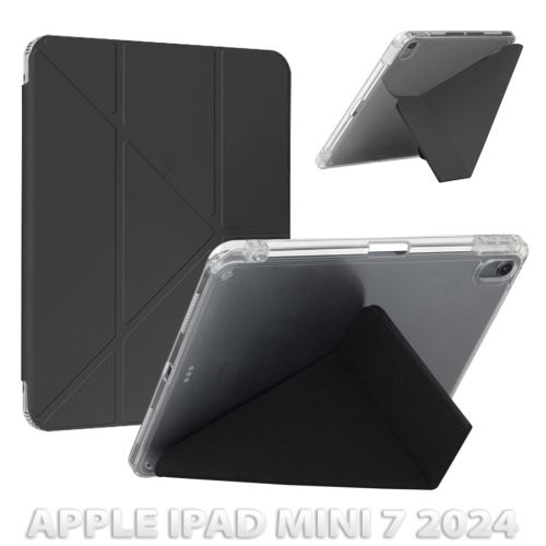 Чехол для планшета BeCover Ultra Slim Origami Transparent Apple iPad Mini 7 2024 Black (712934)