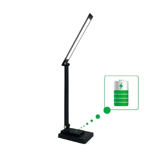 Настольная лампа Євросвітло LED акумуляторна Ridy-10-2-PWR 10 Вт чорна