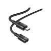 Дата кабель USB-C M to USB-C F extension 1.2m U107 black HOCO (6931474789990) - Изображение 2