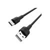 Дата кабель USB 2.0 AM to USB-C 1.0m 3A silicone BX30 black BOROFONE (6931474706928) - Изображение 1