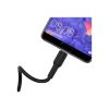 Дата кабель USB 2.0 AM to USB-C 1.0m 3A silicone BX30 black BOROFONE (6931474706928) - Изображение 2