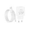 Зарядний пристрій BOROFONE BA74A Aspirer USB + cable USB to USB-C White (6974443388671) - Зображення 1
