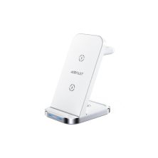 Зарядное устройство Acefast E15 Wireless QI 3in1 15W Black (6974316281986)