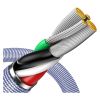 Дата кабель USB 2.0 AM to Lightning 2.0m 2.4A purple Baseus (CAJY000105) - Зображення 3