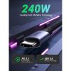 Дата кабель USB-C to USB-C 1.0m 240W US535 space gray Ugreen (15311) - Зображення 2