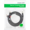 Кабель мультимедийный 3.5mm M to 2xRCA M 2.0m AV102 black Ugreen (10510) - Изображение 2