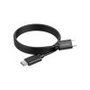 Дата кабель USB-C to USB-C 1.0m 3A black Choetech (CC0002-V2) - Зображення 2