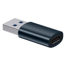 Переходник USB 3.1 M to USB-C F blue Baseus (ZJJQ000103)