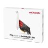 Контролер AXAGON PCIe to 2xNVMe M.2 controller (PCEM2-ND) - Зображення 1