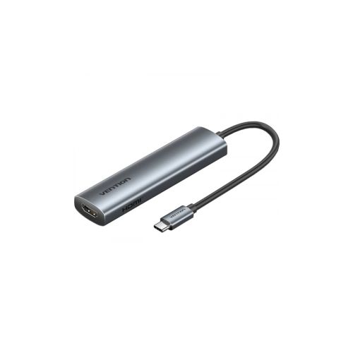 Концентратор VENTION USB-C 5-in-1 HDMI + USB 3.0 + USB 2.0 + USB-C 2.0 + PD 100W (TGLHB)