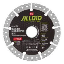 Круг відрізний Alloid Pro, алмазний, багатоцільовий, 125мм (DS-20125)