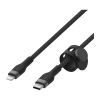 Дата кабель USB-С to Lightning 1.0m BRAIDED SILICONE black Belkin (CAA011BT1MBK) - Изображение 2