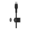 Дата кабель USB-С to Lightning 1.0m BRAIDED SILICONE black Belkin (CAA011BT1MBK) - Изображение 3