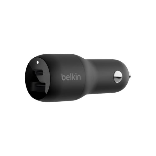 Зарядное устройство Belkin Car Charger 37W PD PPS Dual Black (CCB004BTBK)