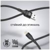 Дата кабель USB 2.0 AM to Lightning 1.0m AR87 3A black Armorstandart (ARM64037) - Изображение 1