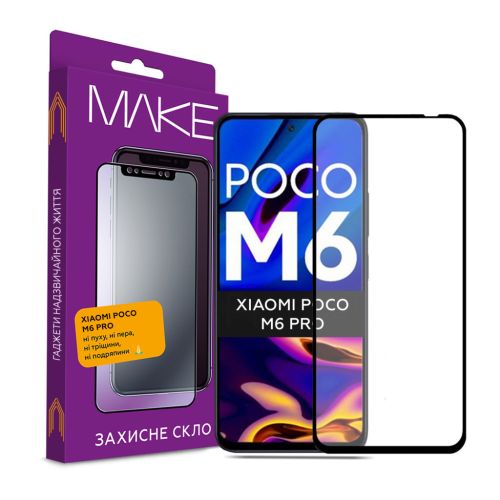 Скло захисне MAKE Xiaomi Poco M6 Pro (MGF-XPM6P)