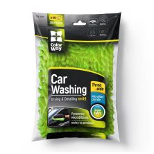 Автомобильная салфетка ColorWay Перчатка из микрофибры для мытья и полировки автомобиля, двухсторонняя (CW-2417)
