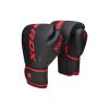 Боксерские перчатки RDX F6 Kara Matte Red 12 унцій (BGR-F6MR-12OZ) - Изображение 1