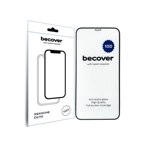 Стекло защитное BeCover Apple iPhone 11 10D Black (711323)