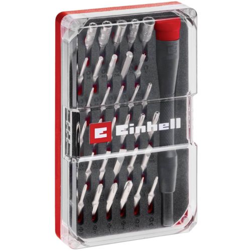 Набір біт Einhell 33шт,HEX, PH, RIBE, SL, Spline, Torx, 28мм, кейс (115010)