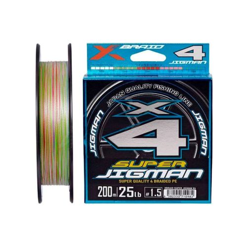 Шнур YGK X-Braid Super Jigman X4 200m 2.0/0.235mm 30lb/13.5kg (5545.04.00)