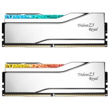 Модуль памяти для компьютера DDR5 32GB (2x16GB) 7200 MHz Trident Z5 Royal Silver G.Skill (F5-7200J3445G16GX2-TR5S)