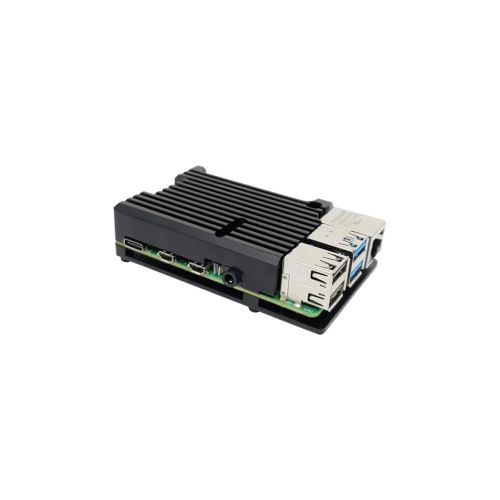 Корпус к промышленному ПК Pi HUT for Raspberry Pi 4 Alu Radiator Black (TPH-002)