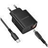 Зарядное устройство BOROFONE BA97A Ilustre USB-C PD30W digital display + cable USB-C to USB-C Black (6941991120503) - Изображение 2