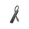 Концентратор XO USB-C 4-in-1 порти XO HUB014B.black (HUB014B.black) - Зображення 2