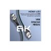 Кабель мультимедійний HDMI to HDMI 5.0m v2.1 grey Promate (primelink8k-500.grey) - Зображення 3