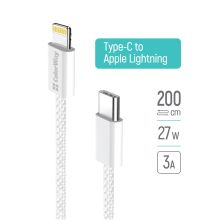 Дата кабель USB-C to Lightning 2.0m PD 27W braided gray ColorWay (CW-CBPDCL068-GR) Дата кабель USB-C to Lightning 2.0m PD 27W braided gray ColorWay (CW-CBPDCL068-GR)