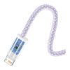 Дата кабель USB 2.0 AM to Lightning 1.0m 2.4A purple Baseus (CALD000405) - Зображення 2