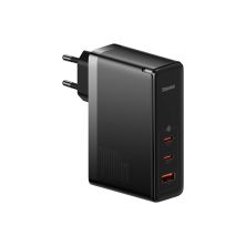 Зарядное устройство Baseus 2xUSB-C 140W + 1xUSB GaN + cable USB-C to USB-C black (CCGP100201) Зарядное устройство Baseus 2xUSB-C 140W + 1xUSB GaN + cable USB-C to USB-C black (CCGP100201)