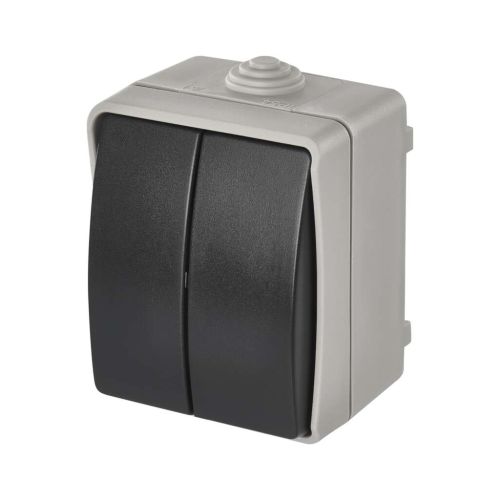 Вимикач EMOS C.5 IP54 подвійний (A1398.1)