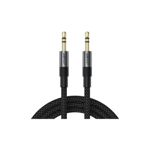 Кабель мультимедійний 3.5mm M to 3.5mm M 1.0m black Acefast (6974316285267)
