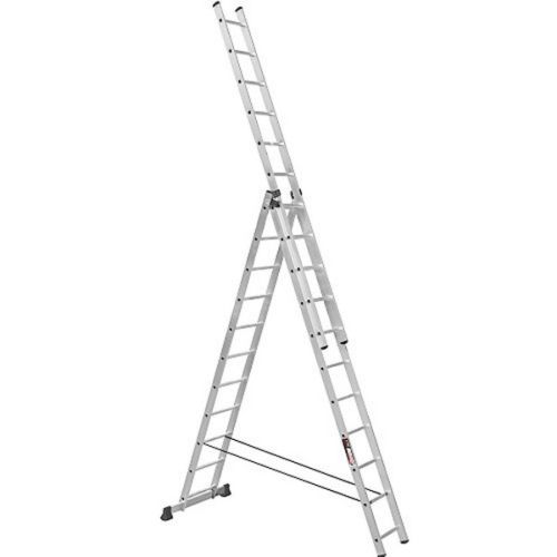 Драбина Stark Алюминиевая трехсекционная лестница 3*13 SVHR3x13 (525313508)