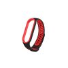 Ремінець до фітнес браслета BeCover Nike Style для Xiaomi Mi Smart Band 5 Black-Red (705153) - Зображення 1