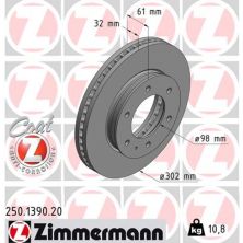 Гальмівний диск ZIMMERMANN 250.1390.20