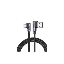 Дата кабель USB 2.0 AM to Type-C 1.0m US176 Both Angled 3A (Black) Ugreen (20856) Дата кабель USB 2.0 AM to Type-C 1.0m US176 Both Angled 3A (Black) Ugreen (20856)